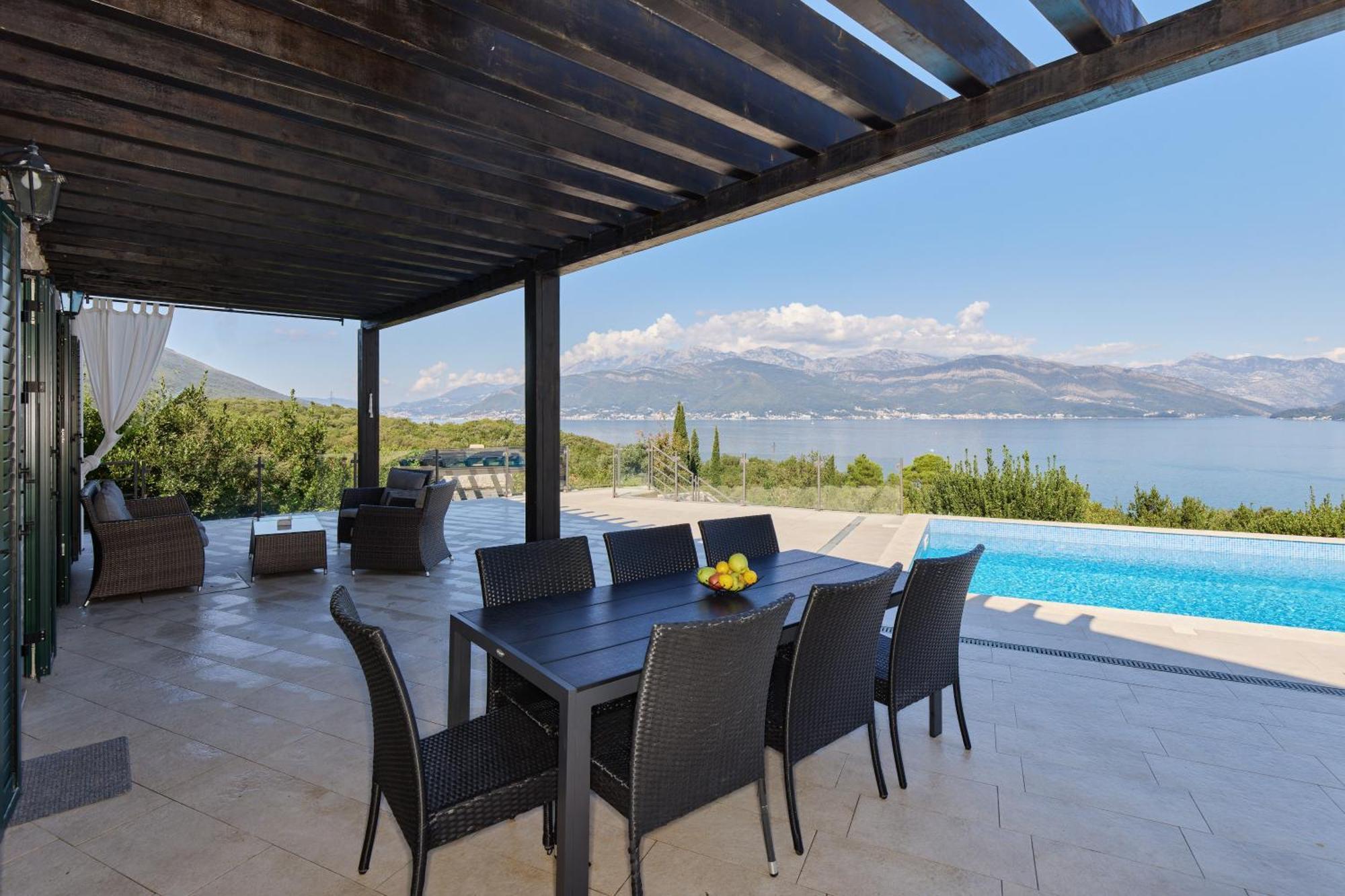 Villa Vista Azzurra Tivat Eksteriør billede